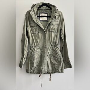 Abercrombie & Fitch Military Utility Jacket, Hood, Slim Fit